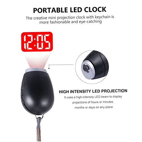 Reloj proyector LED Cabilock mini portátil para ver la hora en bolsos oscuros y noche 5