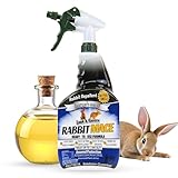 Nature’s Mace Rabbit MACE, Deterrent for Yard, Rabbit Repellent Outdoor, Mint Rabbit Spray, Garden, Lawn, Keep Rabbits Out, 40 oz Ready to Use, Covers 1,400 Sq Ft, Safe Around People, Pets, Plants