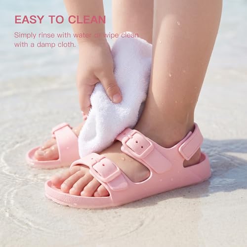 Image of Stelle Toddler Girls Sandals Adjustable Buckle Open Toe Sandal