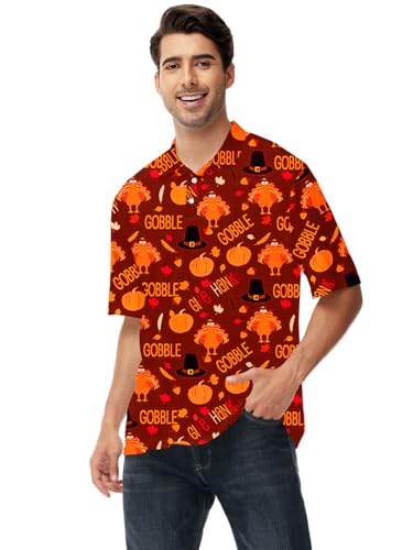 AOBUTE Men's St Patricks Polo Short Sleeve Shamrock Shirt Holiday Golf Top3