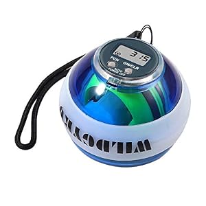 Justech Power Wrist Ball Boule de Force Puissance Poignet Boule Démarrage Automatique Gyroscope Balle Poignet Outil d’Exercice pour Muscle de la Main Poignet Avant-Bras Grip