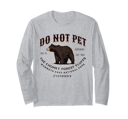 Mammoth Cave National Park Black Bear - Recuerdo divertido Manga Larga