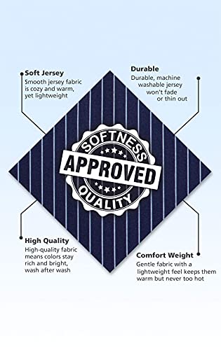 Pajamagram Boys Pajama Sets - Cotton Pajamas For Boys, Navy Stripe White Tee 12 #TOP5