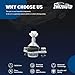 Front Steel Suspension Ball Joint Automotive Replacement Ball Joints for Volvo S60 V70 2001-2003 2005-2007 2.4L l5, for Volvo S60 V70 2001-2004 2.3L l5, for Volvo S60 XC70 2003-2007 2.5L l5