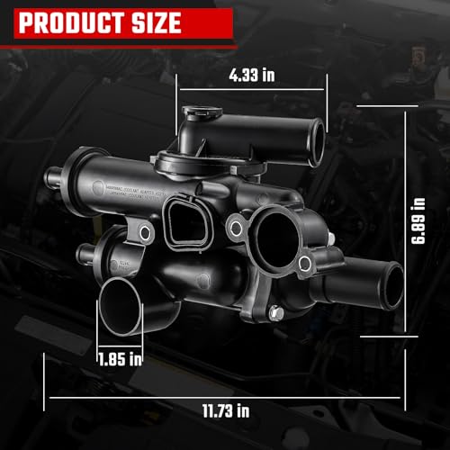 Isinswift F-CPAMZ01471 68003582Ab Thermostat Housing Assembly Fit thumb #5