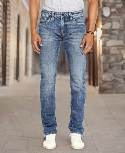 Image of Buffalo David Bitton Men's Six Slim Fit Jean in Spirit