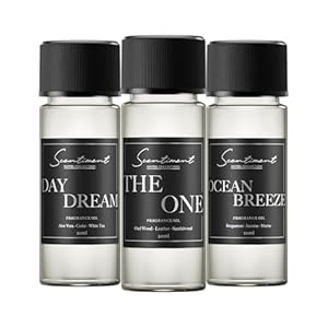Scentiment Hotel Diffuser Oil Discovery Kit | Inspired by 1 Hotel® Ritz-Carlton® & Luxury Hotel Scents | Aromatherapy Oils with Notes of Cardamom, Tuscan Leather, and Sandalwood (20ml, Top 3 Scents)