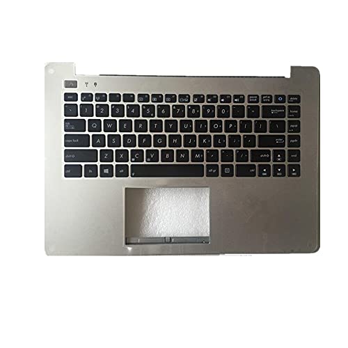 Clavier ASUS A454 US avec coque argentée pour réparer les touches bloquées et boîtier cassé
