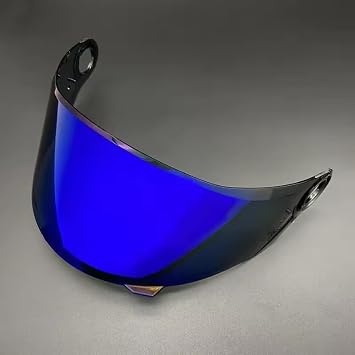 Motorcycle Helmet Shield for LS2 FF358 FF300 FF396, Motorcycle Helmet Visor Replacement, Anti Scratch Colored Motorcycle Helmet Lenses, Anti Glaring, G Tea Revo Blue