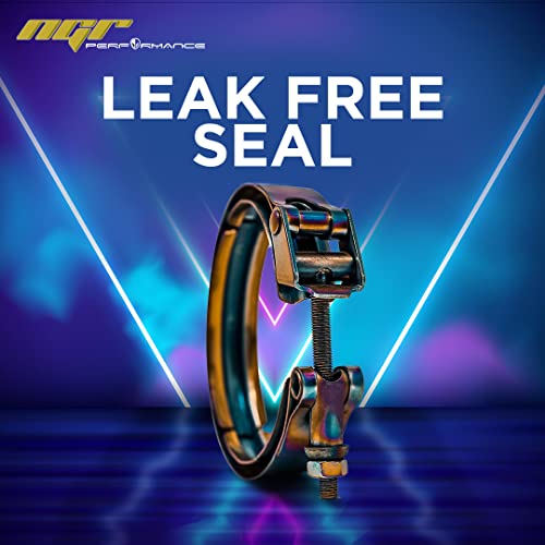 Ngr 4 Inch V Band Clamp For 4 Inch Exhaust Clamp Flange - 1 Pcs Neochrome Stainless Steel Male Female Exhaust Flange (Ss T304) #TOP3