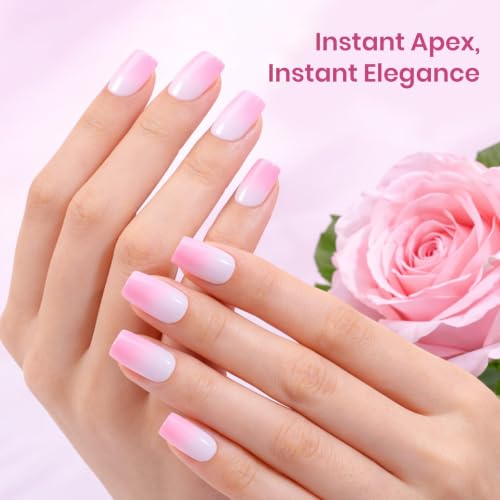 Beetles Tipex Lite Instant Apex Nail Tips, XS Square, 96pcs 16 Sizes(00-14) Alternate view
