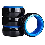Rc Wheel Rim Tire for Sakura for D5 94123 for MST for YD-2 for 1/10 RC Remote Control Drift Car Drift Tire Smooth Tire 4PCS(Blue)