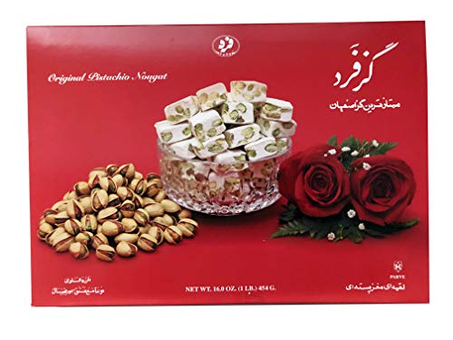Original Persian Nougat (Gaz/Gas) In 1lb (16oz) (454g) Box