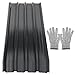 Ikodm 12 x Trapezblech 129x46cm, 7m² Dachblech Profilblech, Verzinkt Wellblech 0,25 mm Rostresistent, Dachblech Wellblech für Carport, Trapezblech Anthrazit, mit Handschuhe Ort mit günstig Kaufen-Ikodm 12 x Trapezblech 129x46cm, 7m² Dachblech Profilblech, Verzinkt Wellblech 0,25 mm Rostresistent, Dachblech Wellblech für Carport, Trapezblech Anthrazit, mit Handschuhe