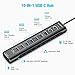 Rosonway 10-Port Powered USB 3.2/USB C Hub 60W with 3x10Gbps USB-3.2 Ports (2C + 1A), 4 USB 3.0 Data Ports, 1 USB-C PD and 2 USB-A Fast Charging Ports, Aluminum USB Splitter for Laptop/PC, RSH-A10QPD
