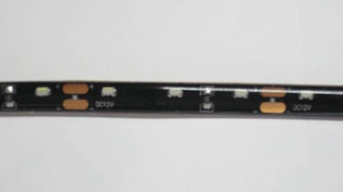 Miniatura 5 de CreativeLightings - Cinta de luz LED rojo rubí de visión lateral, 12 V CC, IP65 impermeable, SMD 335 300 leds 16.4 pies, iluminación PCB negra de