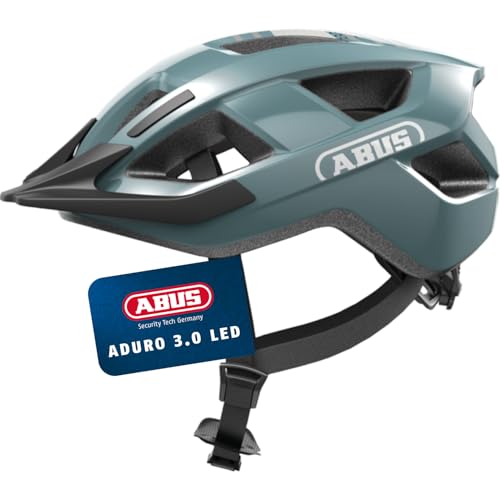 ABUS Fahrradhelm Aduro 3.0 LED - Sportiver City-Helm in stilvollem Design...