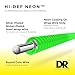 DR Strings NGB5-45 Hi-Def Neon Green K3 Coated Bass Guitar Strings - .045-.125 Medium 5-string