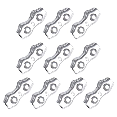 Connecteur de câble en acier – Anti épisseurs de fil, accessoires d'extérieur serre-câbles métalliques pour clôtures de ferme bétail