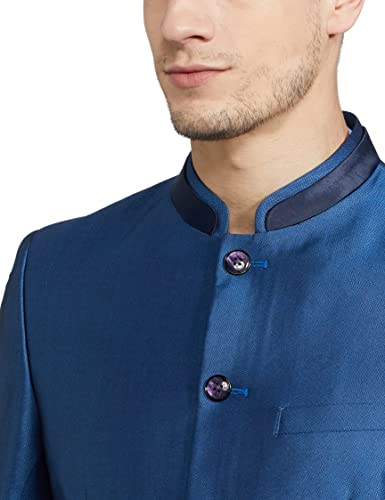 Image of Raymond Rayon Men's Full Sleeve Contemporary FIT Medium Blue Formal Suit