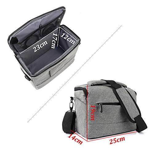 mewmewcat Bolsa da Camera,Bolsa para câmera SLR/DSLR Gadget Bolsa acolchoada Bolsa de transporte de