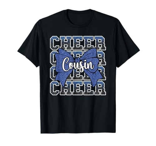 Funny Sport Loud Proud Cousins Cheer Cousin Team Blue T-Shirt