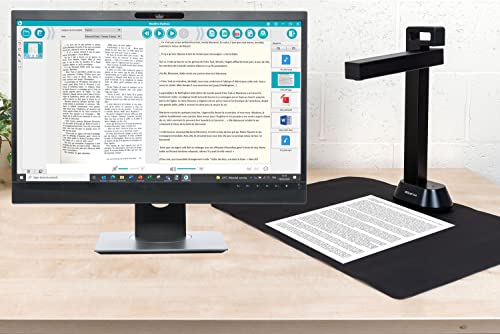 Iriscan Desk 6 Pro Dyslexic - Smart Portable Document Scanner, Usb Book Scanner Dys With Ocr Auto-Flatten & Deskew, Document Camera For Desktop/Laptop, Capture Size A3, Compatible With Windows #TOP6