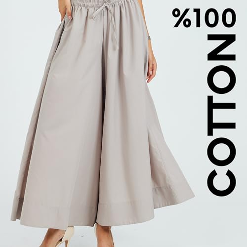 Womens Pants | Elastic Waist Comfortable Fit High-Rise Pocketed Daily Trousers | Casual and Sporty Wear2