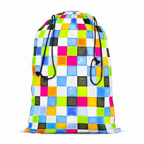 Image of ArtzFolio Grunge Squares D2 | Reusable Sack Bag | Bag for Gym, Storage, Vegetable & Travel