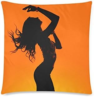 GUNCHU Custom Sexy Woman With Sunset Decorative Throw Pillow Case Cushion Cover