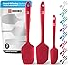 Produktbild DI ORO® - Silikon Spatel Set - 315ºC hitzebeständige Backlöffel & Teigschaber - Ergonomisches nahtloses einteiliges Design - Antihaft-Silikon mit Edelstahl S-Core Technologie (Rot 3-teiliges Set)