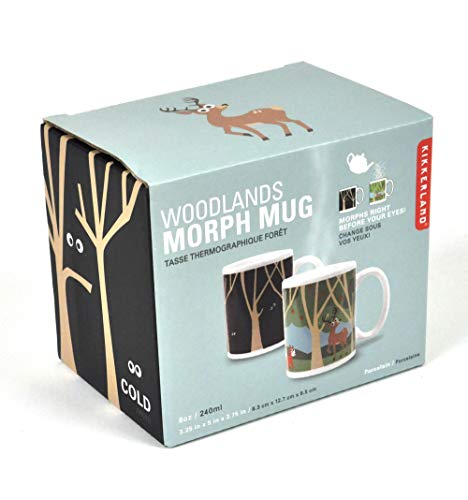Mug de porcelana Kikkerland Woodlands 8 onzas miniatura 3