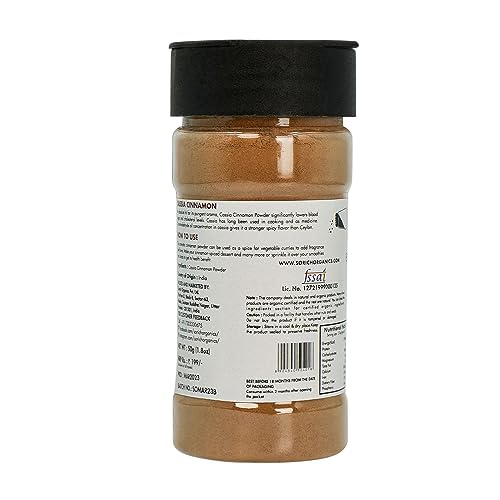 Image of Sorich Organics Cassia Cinnamon Powder 50gm | Cinnamon Powder | Dalchini Powder | Cassia Cinnamon Powder | Perfect for Baking, Cooking, Tea, Smoothies