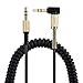 Produktbild Alphatec Ersatz-Audiokabel für Marshall-Kopfhörer, kompatibel mit Marshall Major 2 II Kopfhörer, 3,5 mm Stereo-Klinkenstecker, 1,2 m, ohne Fernbedienung, Schwarz