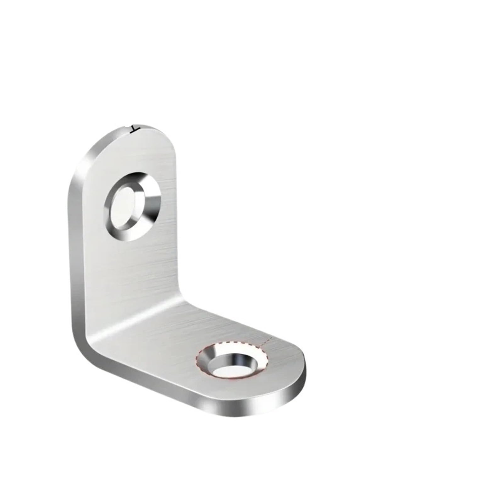 10 ~ 100 piezas de soporte de ángulo de 90 grados galvanizado en forma de L | 20x20mm 30x30mm, tornillos incluidos for construcción de muebles de bricolaje(50pcs 20mmx20mm)