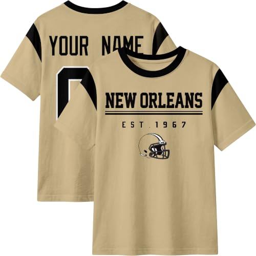 Image of T-Shirt Custom Crewneck Short Sleeve for Men Gifts | Custom T-Shirt Personalized Name and Number