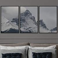 3 Piece Framed Canvas Wall Art Snow Mountain Canvas Prints Home Artwork Decoration for Living Room,Bedroom - 16
