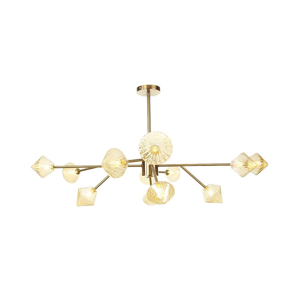 FYZDLAOR Farmhouse Chandeliers,Wrought Iron Light Fixture,for Living Room Bedroom Restaurant Cafe Teahouse Bar Dining Room Club（with G4 Bulb）