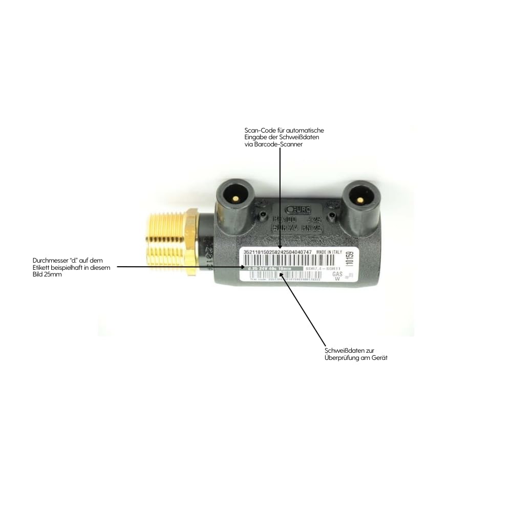 elektrosc hwei ßfittings übergangsmuffe con AG, Multicolor