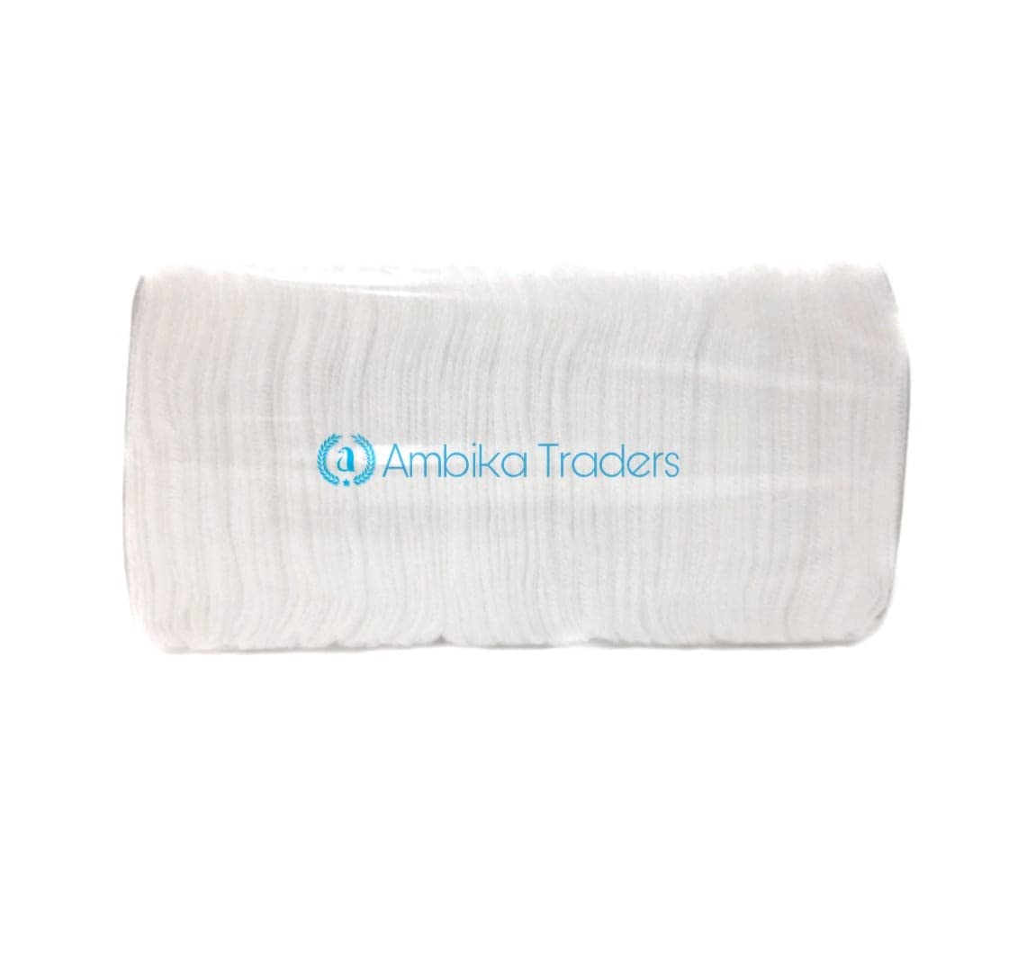 Ambika Traders Non Sterlized Gauze Swabs - 7.5 x 7.5 x 12ply - 100Pieces