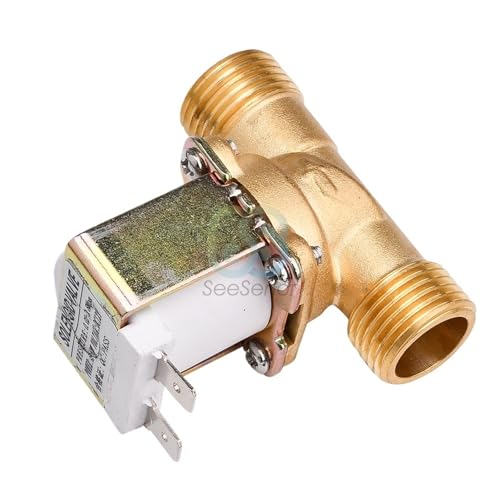 Électrovanne laiton 1/2" 24V NC interrupteur eau air normalement fermé - 3