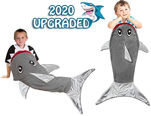 Shark Tail Blanket Sleeping Bag for Boys Girls and Kids Age 3-12 Years