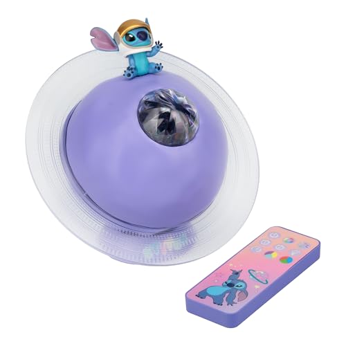 Paladone Lilo & Stitch Galaxy-Projektionslicht offiziell lizenzierte Disney-LED-Lampe mit Farbwechsel USB-Aufladung und Fernbedienung für Kinder und Erwachsene Schlafzimmerdekor
