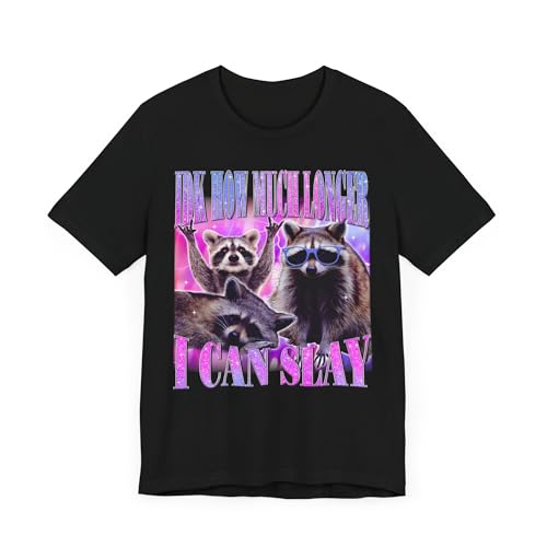 T-shirt raton laveur humoristique pour exprimer la fatigue avec style