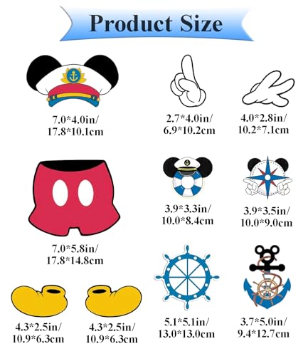 10 imanes decorativos de puerta Cruise Mouse Boy, pack miniatura 5