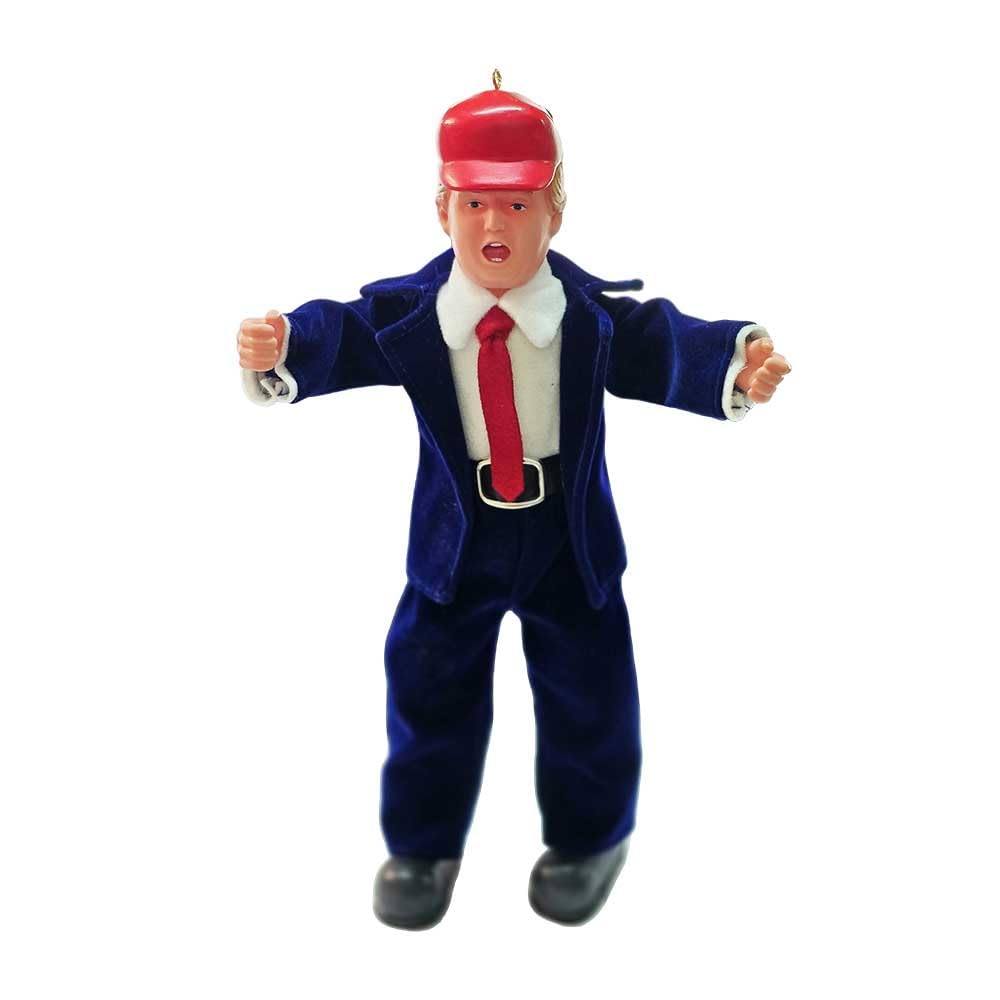 Party Monkeys Bend and Pose Festive Suit Elf Christmas Decoration — Patriotic Mischievous Holiday Elf Ornament | Funny & Unique 2025