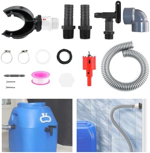 Regenwassersammler Für Fallrohr 70-110mm - Komplettset Mit 1m Schlauch Für Gartenbewässerung