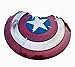 Captain Broken America Shield - Medieval Damaged Captain Shield - Metal Replica Adult America Shield for Halloween, Cosplay, Role-Play and Theater Play Captain Real Shield Cosplay Party Props, Red,
