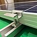 Solar Panel Mounting Brackets, Roof Mount Kit, Rails and Clamps Included for Thickness 1.18”-1.38”,2pcs in A Row Assembly on Tin, Flat and Sheet Rooftop, Aluminum Alloy