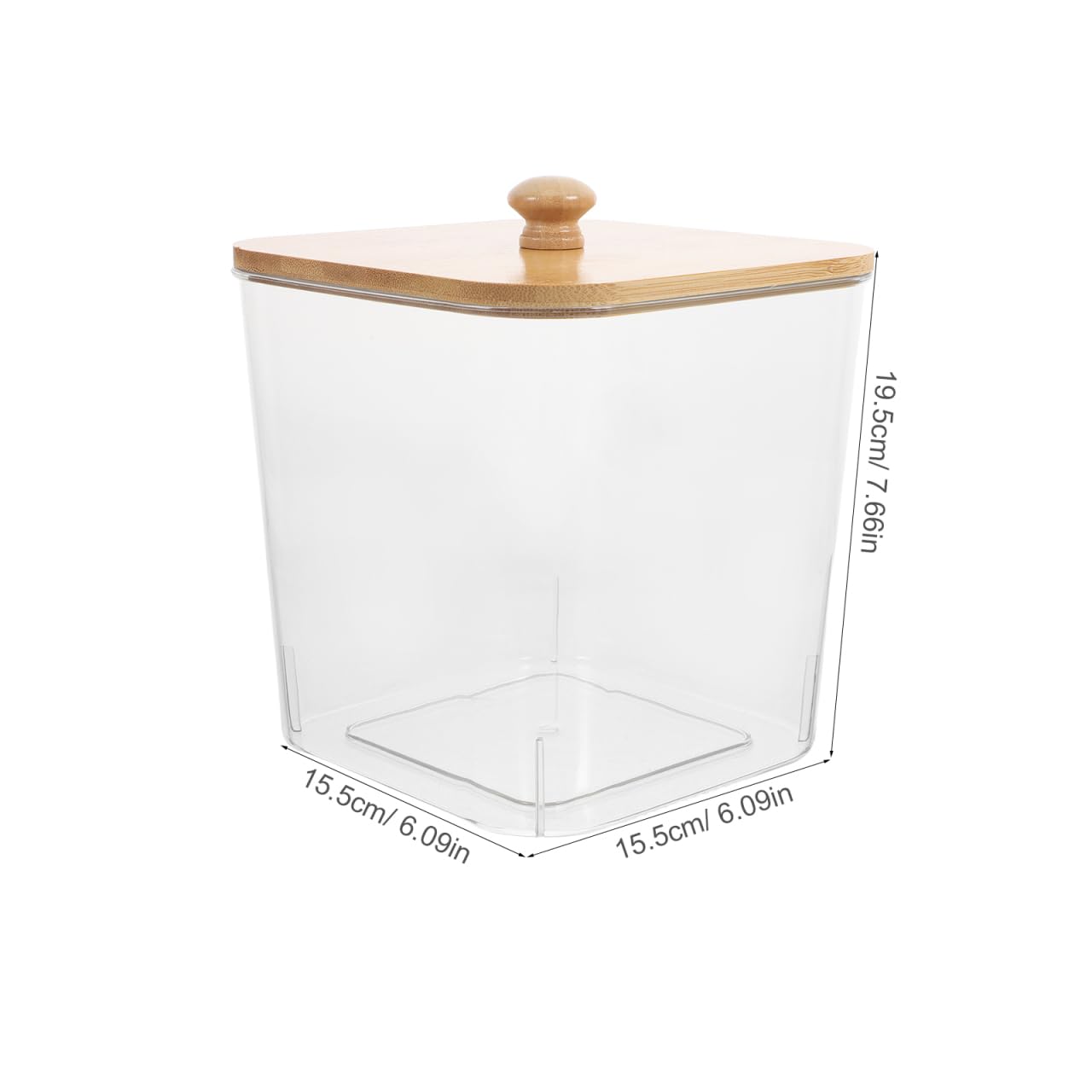 Ciieeo Contenitore Trasparente Con Coperchio Per Detersivi Lavatrice Organizer Lavanderia 6.69X6.10X6.10In Conservazione Capsule Perle Profumate Fogli Asciugatrice